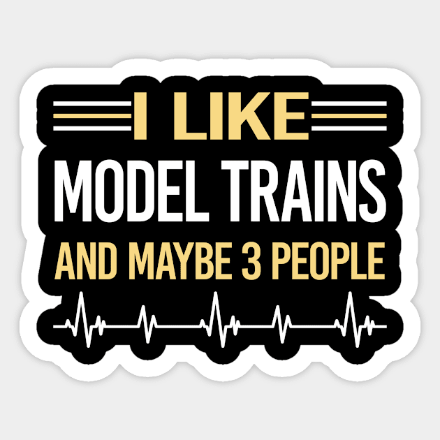 3 People Model Train Trains Railroad Railway Sticker by relativeshrimp